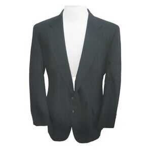 EXECUTIVE COLLECTION Mens (Size 46L) Blue 2 Button Sport Coat Blazer Suit Jacket